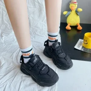 Antolim Women Fashion Platform Lace-Up Sneakers