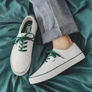 Antolim Fashion Solid Color Breathable Canvas Shoes