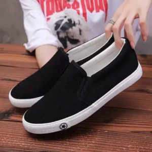 Antolim Men'S Casual Solid Color Wear-Resistant Canvas Shoes