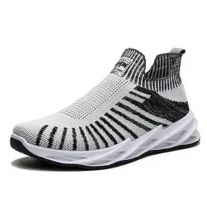 Antolim Men'S Fashion Mesh Breathable Lightweight Stripe Sneakers