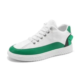 Antolim Men'S Fashion Color Matching Pu Simple Sneakers