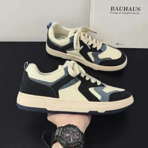 Antolim Men'S Fashion Color Block Canvas Sneakers