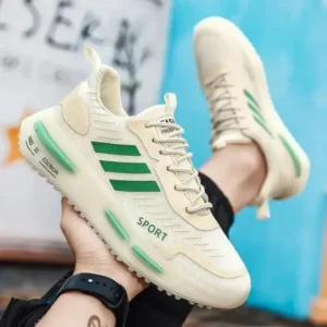 Antolim Men'S Fashion Stripe Breathable Sneakers