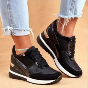 Antolim Women Bigger Sizes Stitching Design Sneakers