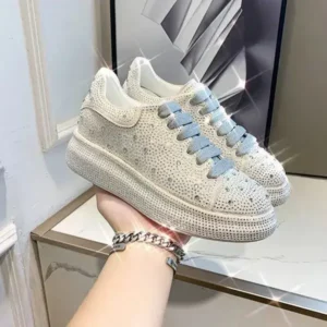 Antolim Casual Rhinestone Platform Sneakers