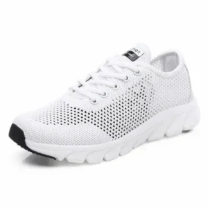 Antolim Women Fashion Sports Lace Up Hollow Design Mesh Breathable Sneakers