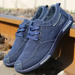 Antolim Men Casual Breathable Low Top Canvas Shoes