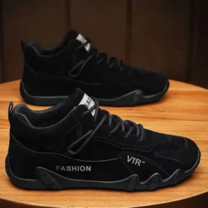 Antolim Men Fashion Solid Color Pu Sports Shoes