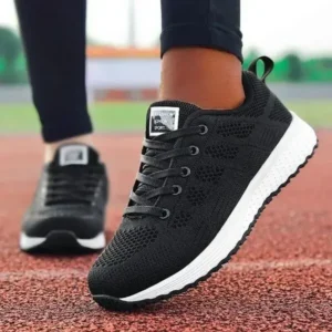 Antolim Women Casual Lace-Up Design Mesh Breathable Sneakers