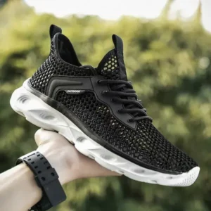 Antolim Men Fashion Breathable Mesh Hollow Lightweight Sports Shoes