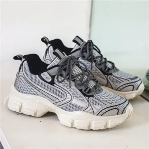 Antolim Men'S Fashion Breathable Mesh Shoes Platform Sneakers