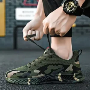 Antolim Men'S Casual Mesh Breathable Camouflage Sneakers