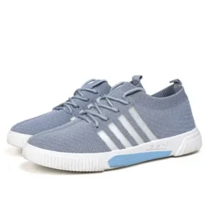 Antolim Men'S Fashion Stripe Lightweight Breathable Low Top Sneakers