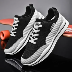 Antolim Men'S Casual Color-Block Mesh Breathable Soft-Soled Sneakers