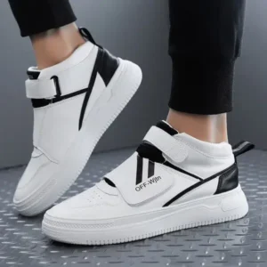 Antolim Men'S Fashion Thick-Soled Breathable Pu Stitching Sneakers