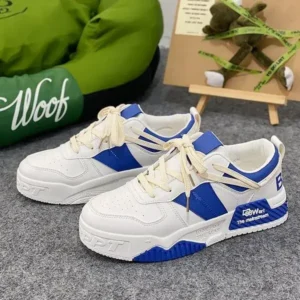 Antolim Men'S Fashion Color Block Pu Platform Sneakers