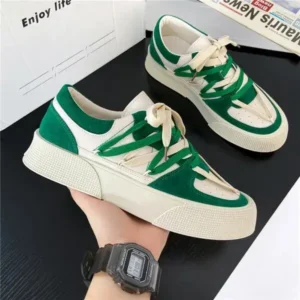 Antolim Men'S Fashion Color Matching Breathable Canvas