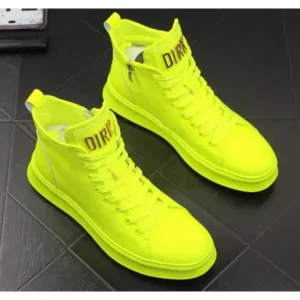 Antolim Men'S Fashion Bright Color High-Top Sneakers