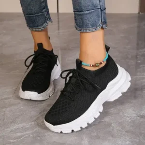 Antolim Women Fashionable Thick-Soles Breathable Sneakers