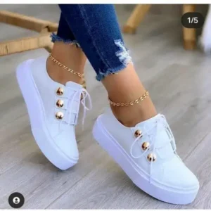 Antolim Women Plus Size Casual Platform Sneakers