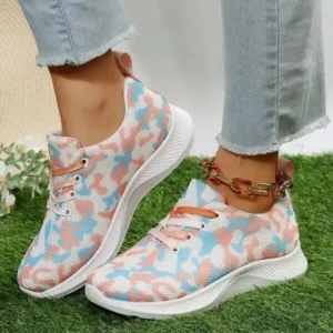 Antolim Summer Women Fashion Breathable Casual Colorful Printed Sneakers