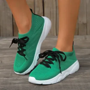 Antolim Women Fashion Casual Fly-Woven Breathable Sneakers