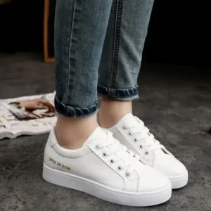 Antolim Summer Women Fashion Casual Solid Color Thick-Soled Canvas Sneakers