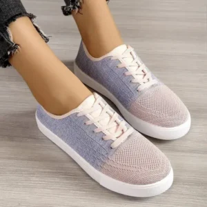 Antolim Summer Women Fashion Casual Fly-Woven Mesh Breathable Sneakers