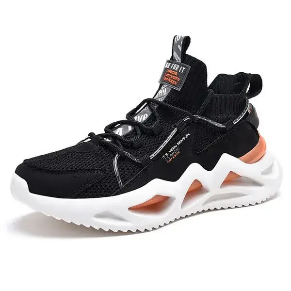 Antolim Men Spring Autumn Fashion Casual Colorblock Mesh Cloth Breathable Rubber Platform Shoes Sneakers