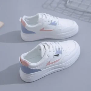 Antolim Women Fashion Round Toe Thin Strap Platform Sneakers