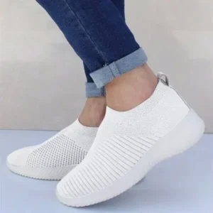 Antolim Women Fashion Fly Woven Breathable Sneakers