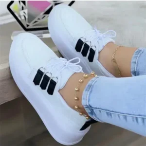 Antolim Women Fashion Lace-Up Sneakers