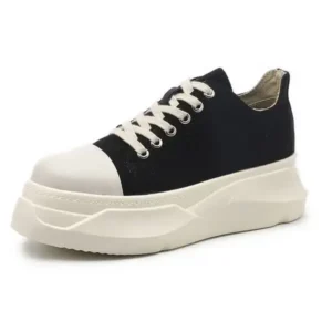 Antolim Women Casual Breathable Low Top Canvas Platform Shoes