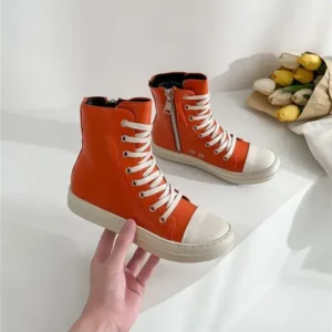 Antolim Orange Up Platform High Top Casual Shoes