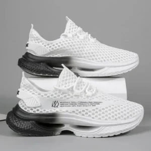 Antolim Men Fashion Breathable Hollow Mesh Sneakers