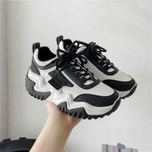 Antolim Women Fashion Solid Color Platform Casual Sneakers